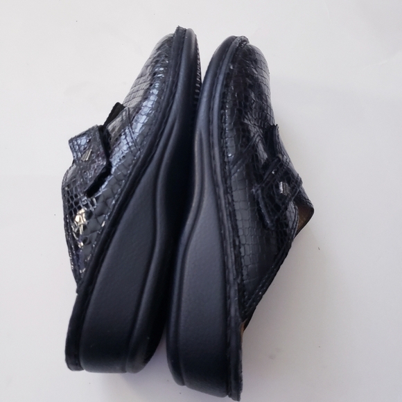 Finn Comfort Womens EU 30 US 9 Mule Black Patent Leather Slide Clog Slip On Shoe - Picture 3 of 8